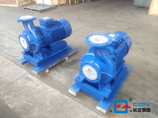 循環水泵涂抹油漆晾干后出廠前